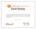 Certificate zsolt-szalay_hubspot-inbound-marketing-certificate