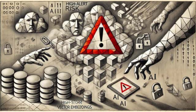 risk in storing vector embeddings in public saas or cloud system