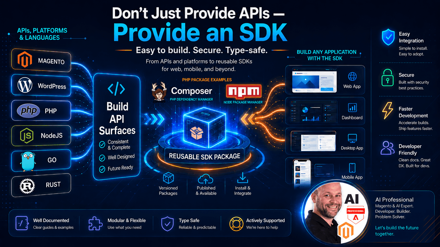 API versus SDK, What developre should provide?